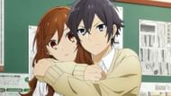 Hori and Miyamura as seen in one of the anime confessions (Image via Clover Works)